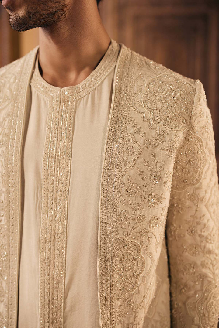 Mizaj Short Sherwani Set