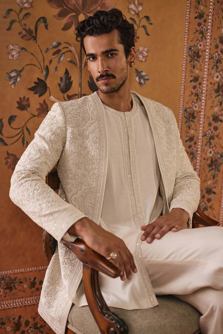 Mizaj Short Sherwani Set