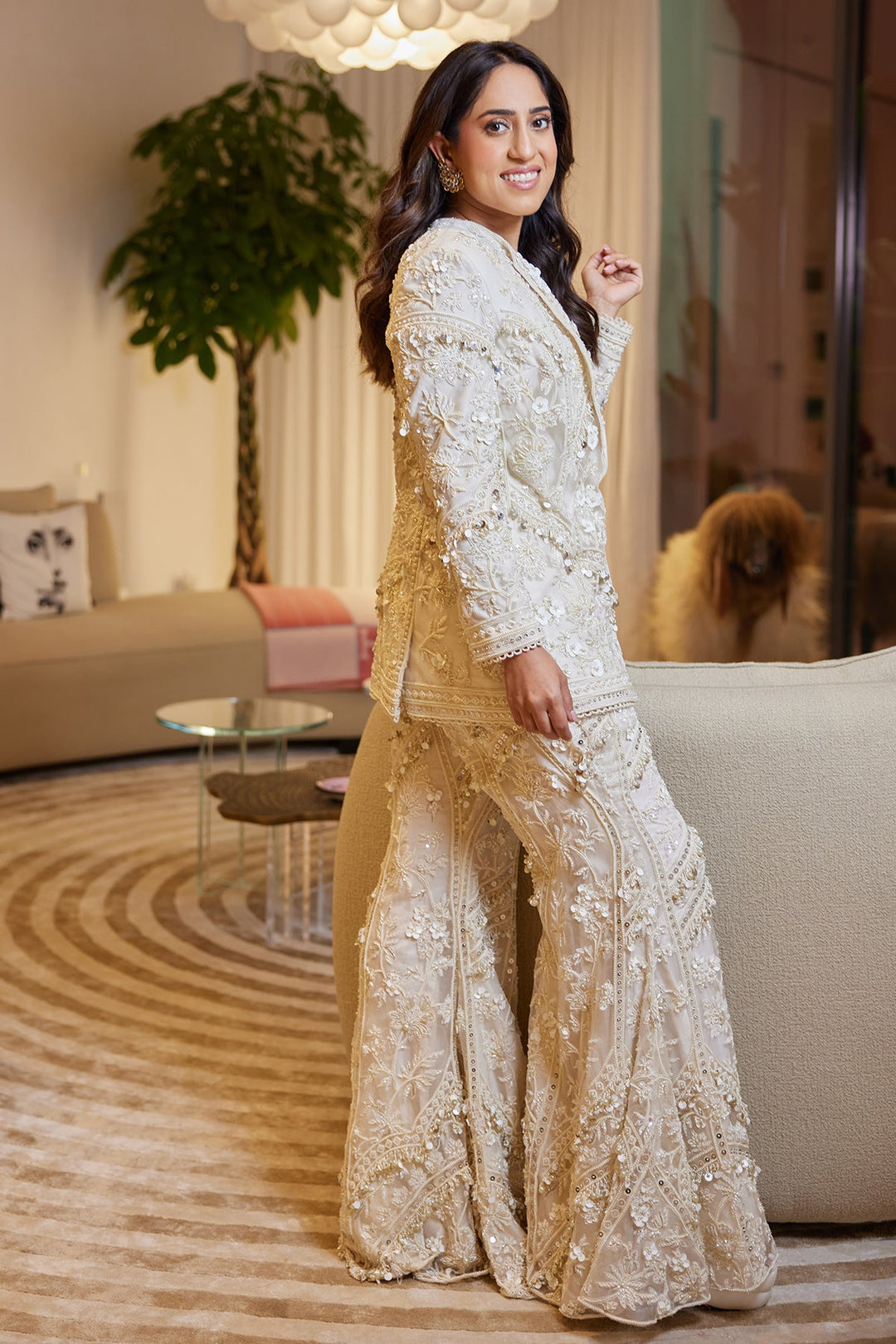 Ridhi Mehra In Eveonic Pant Suit-RTS