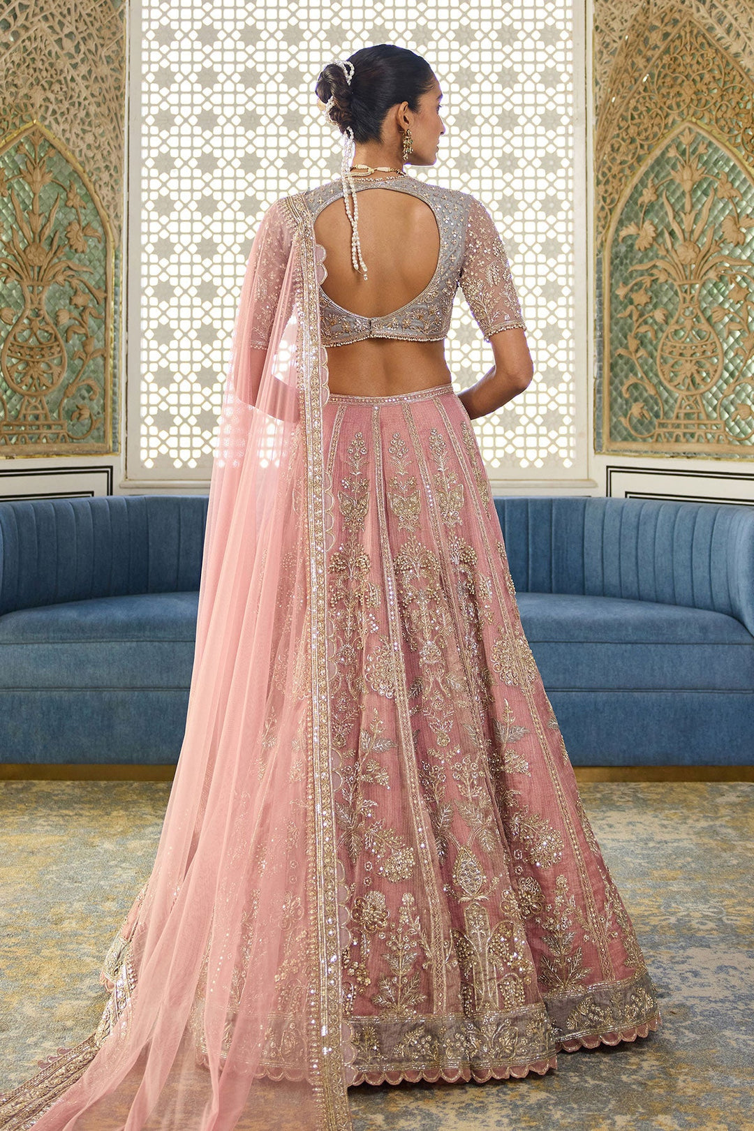 Blush Lehenga Set-RTS