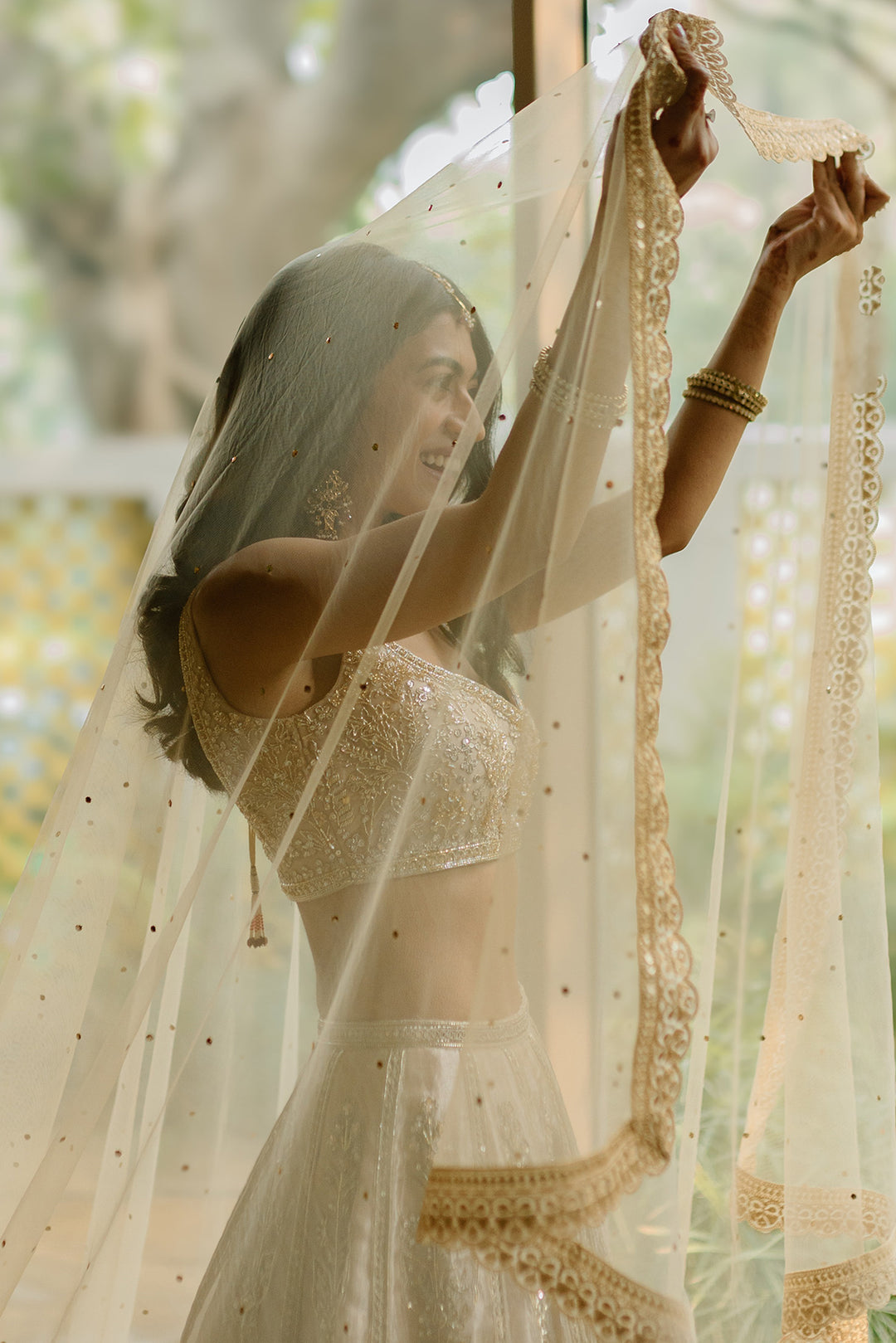 Serena Alam Shah in Swarn Lehenga Set Ridhi Mehra Serena Alam Shah in Swarn Lehenga Set Ridhi Mehra