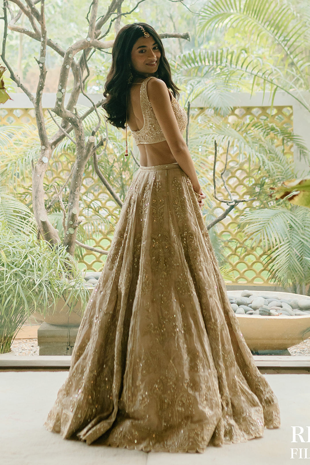 Serena Alam Shah in Swarn Lehenga Set