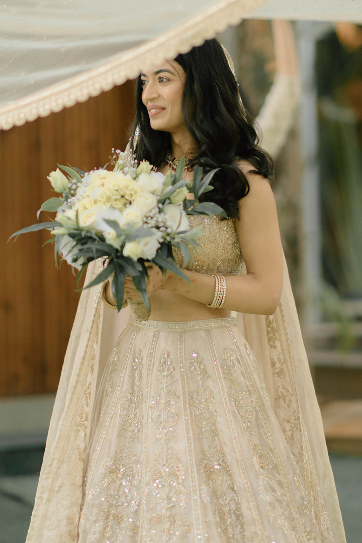 Serena Alam Shah in Swarn Lehenga Set