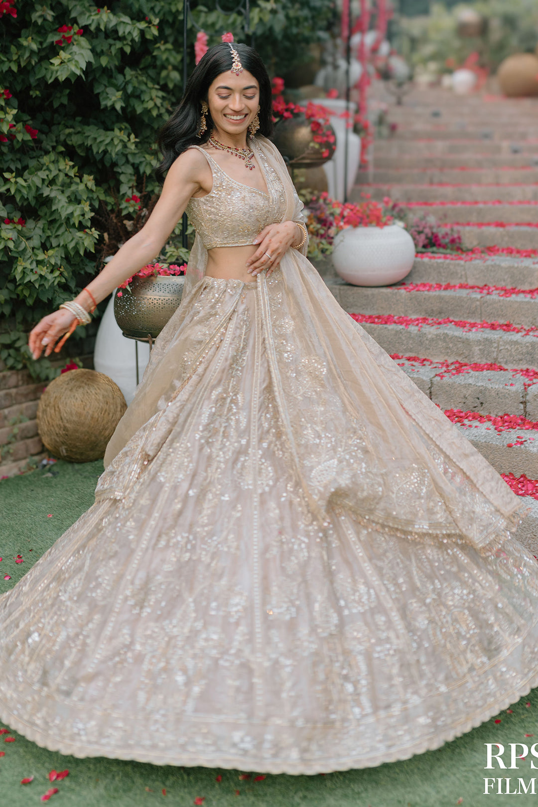 Serena Alam Shah in Swarn Lehenga Set