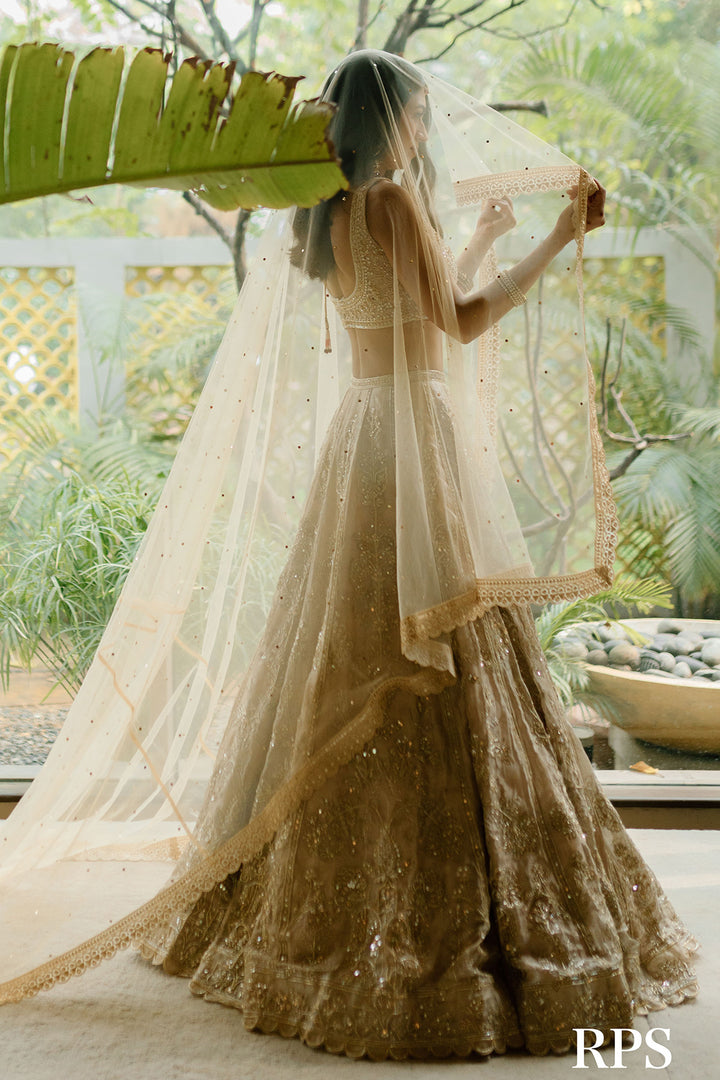Serena Alam Shah in Swarn Lehenga Set