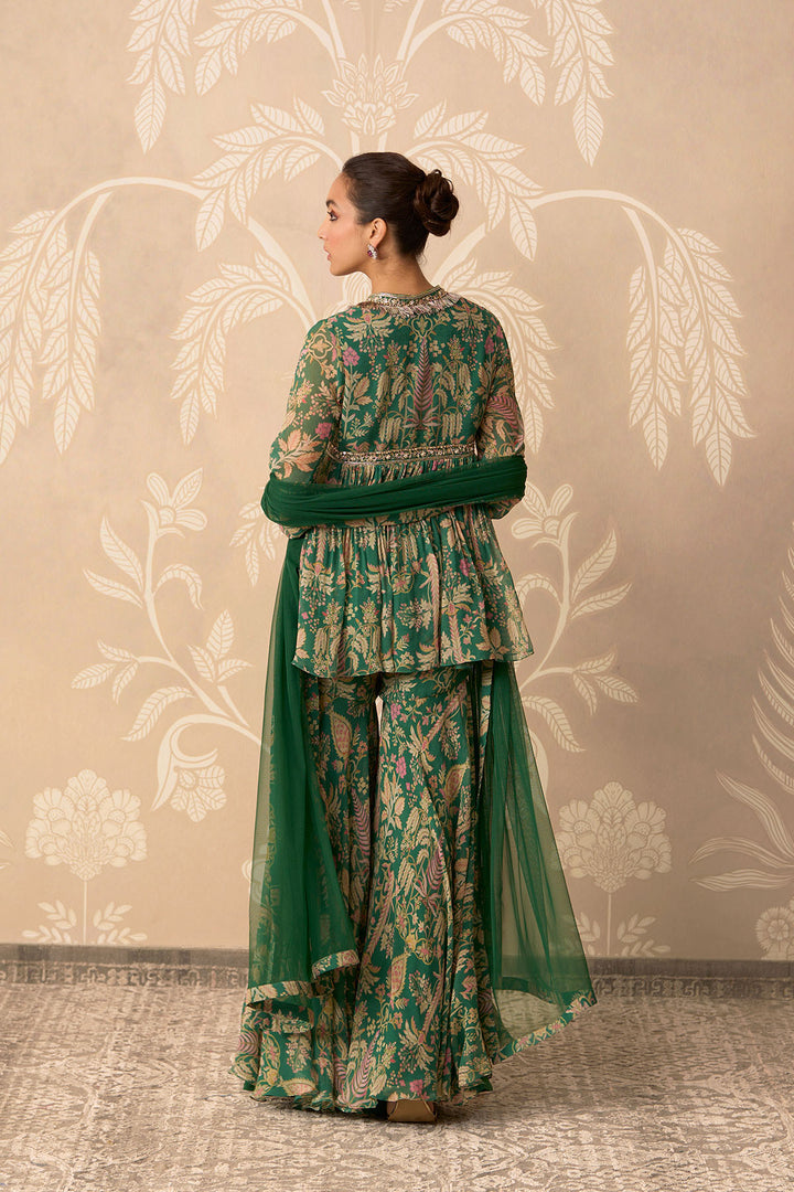 Nazneen Peplum Garara Set