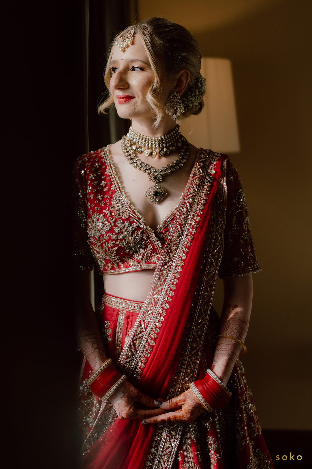 Abbey Orsler in Moga Lehenga Set