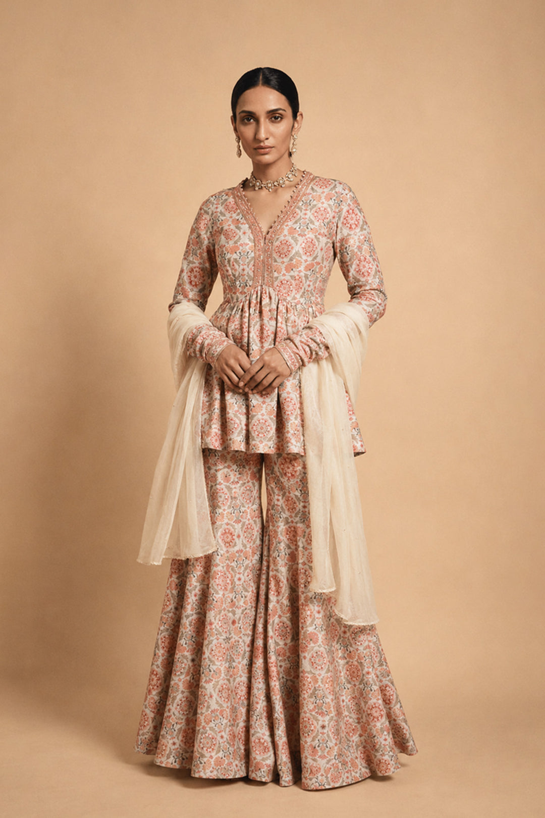 Mahveen Peplum Set