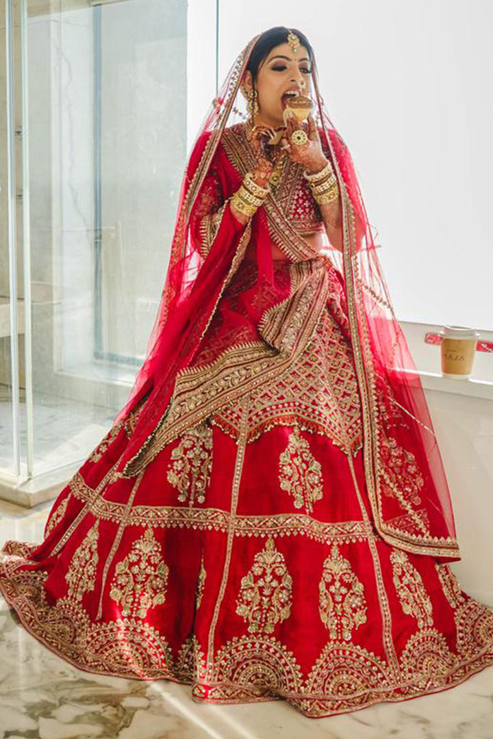 Khyati in Rani Lehenga Set