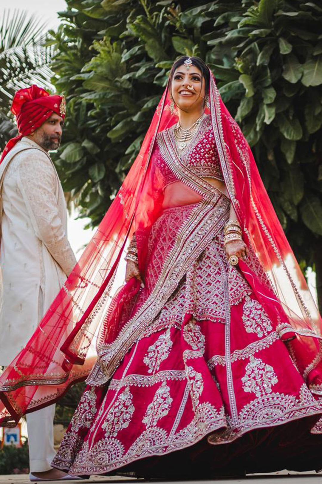 Khyati in Rani Lehenga Set