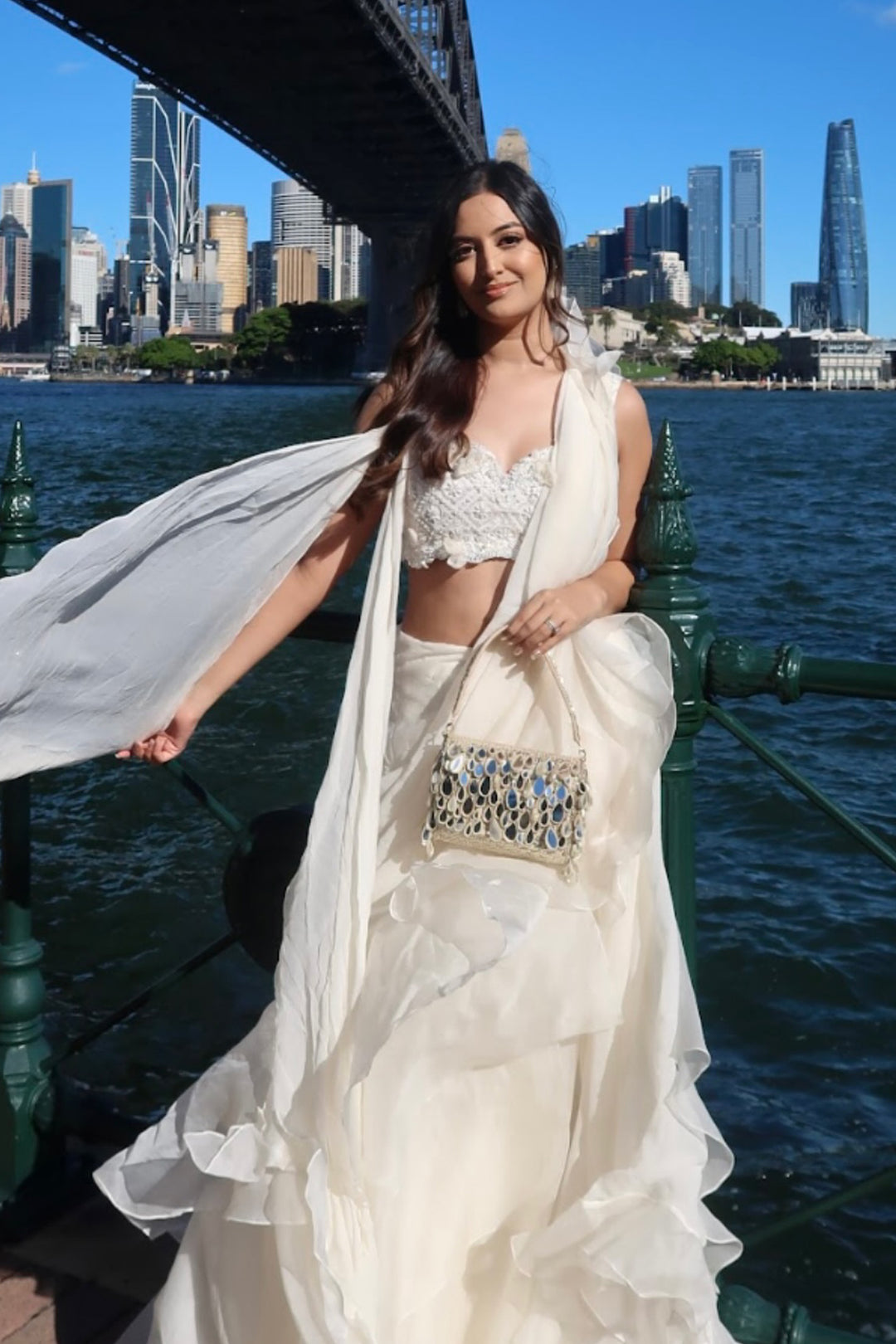 Natasha Shah in Gravitas Saree Set