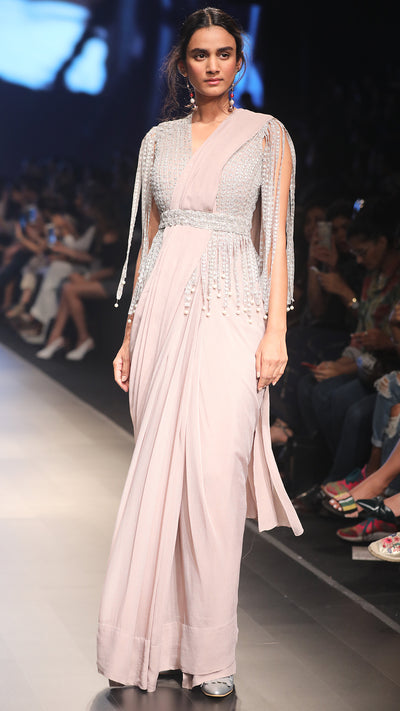 Dripping Pearl Saree
